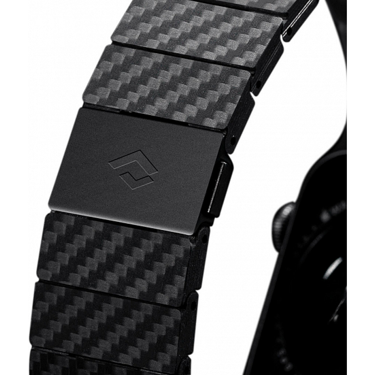 Ремешок Pitaka Modern для Apple Watch, 42/44/45mm, карбон, черно-серый