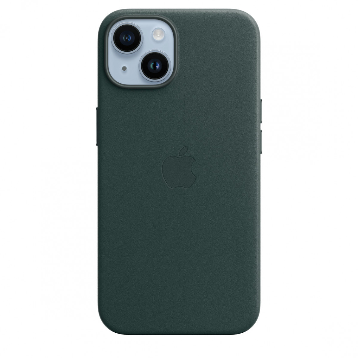 Чехол APPLE Leather Case с поддержкой MagSafe для iPhone 14 Plus Зеленый