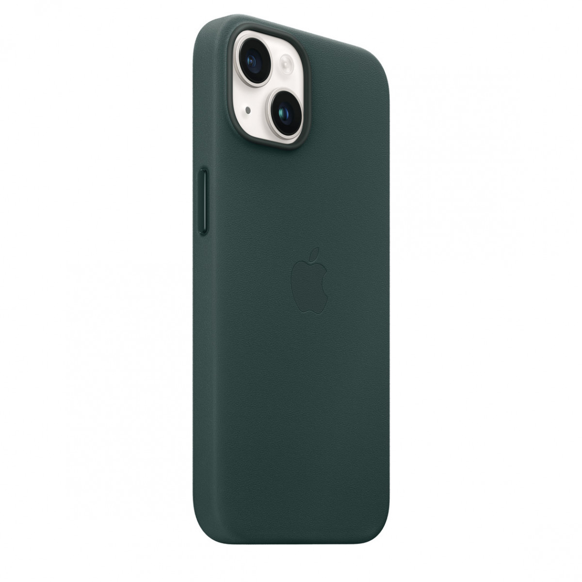 Чехол APPLE Leather Case с поддержкой MagSafe для iPhone 14 Plus Зеленый