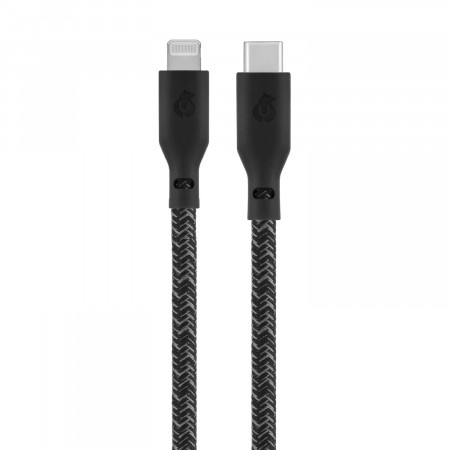 uBear Trend Кабель-переходник с USB-C на USB-C 2,4м 140Вт, Черный