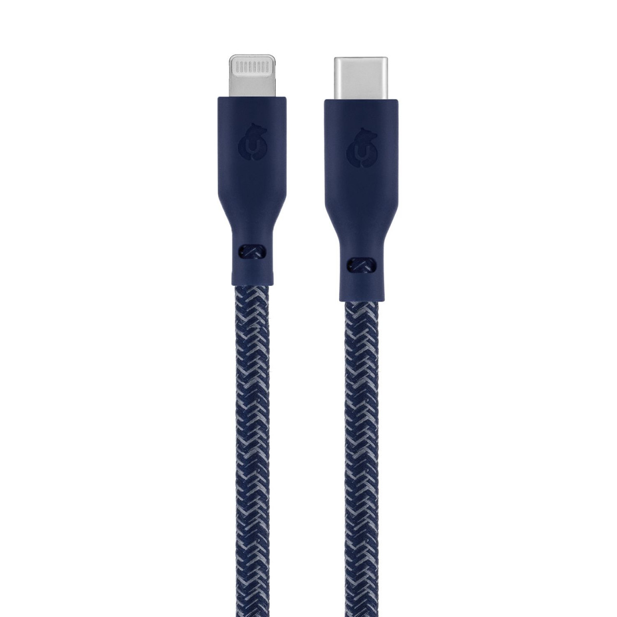 uBear Trend Кабель-переходник с USB-C на USB-C 2,4м 140Вт, Темно-синий