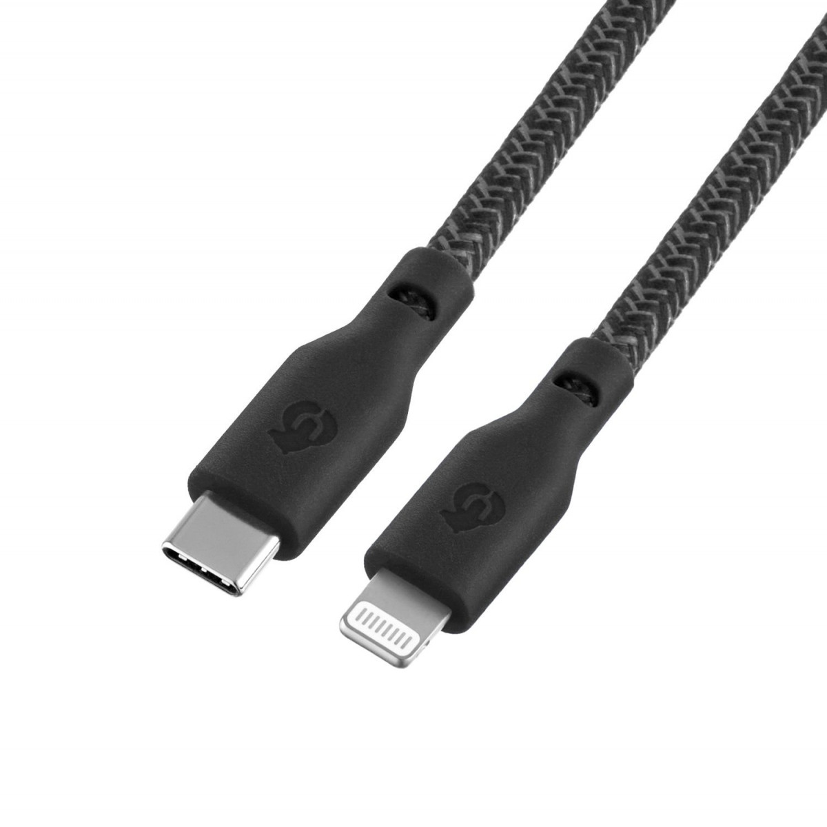 uBear Trend Кабель-переходник с USB-C на Lightning 2,4м 60Вт, Черный
