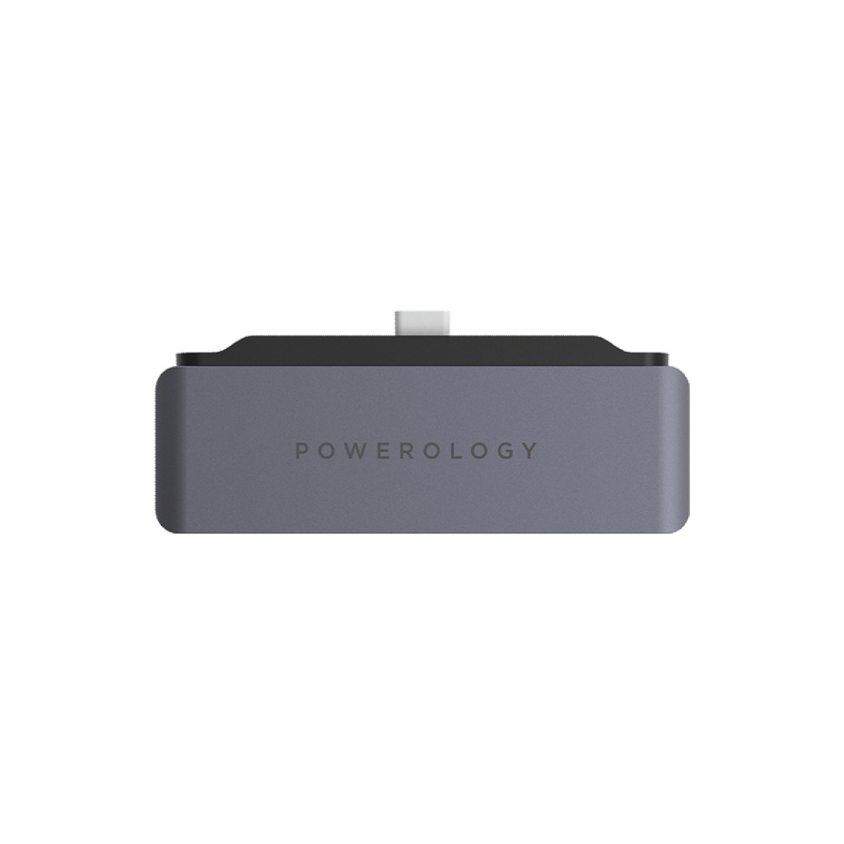 Powerology 4-in-1 USB C Hub Grey