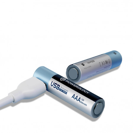 Литий-ионная аккумуляторная батарея Powerology USB-C типа AAA