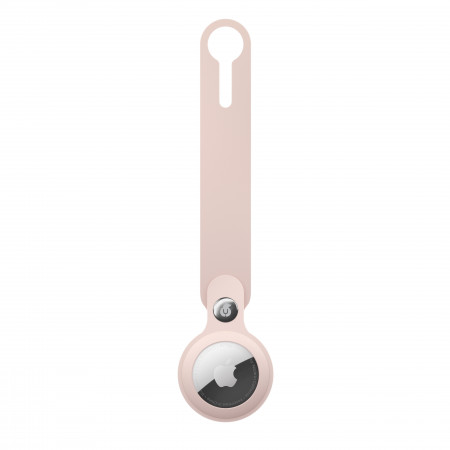 Чехол-брелок uBear Touch Case для AirTag с кнопкой-фиксатором Розовый