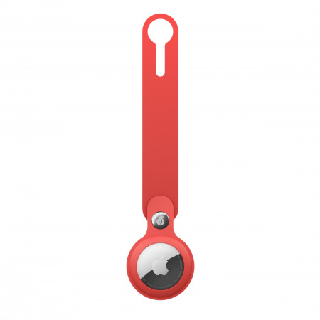 Чехол-брелок uBear Touch Case для AirTag с кнопкой-фиксатором Красный