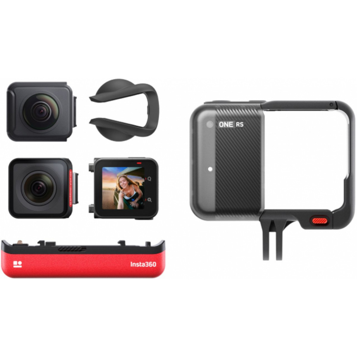 Insta 360 RS Twin Edition Interchangeable Lens Action Cam