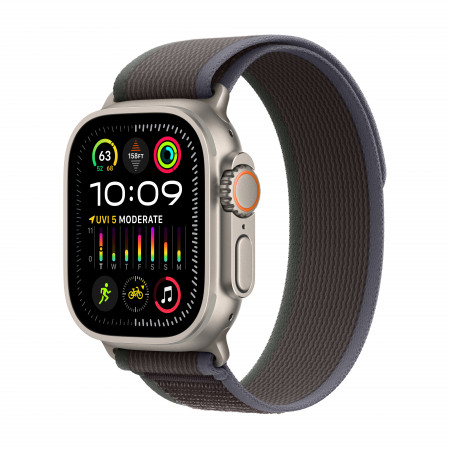 Apple Watch Ultra 2 - поколения, титановый циферблат с темно-синим Trail Loop 