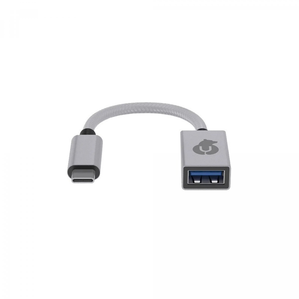 USB разветвитель uBear USB-C hub Link серебристый