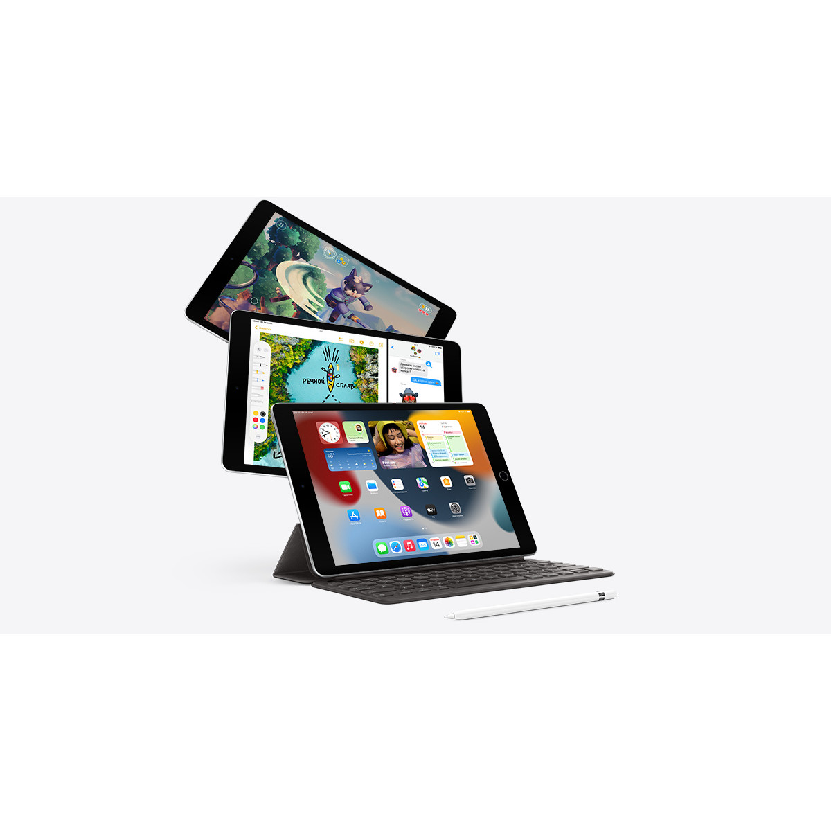 Apple iPad 9-поколения 64ГБ Wi-Fi+Cellular Серый Космос